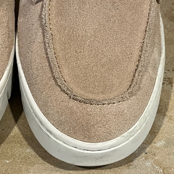 Vionic Uptown Tan Suede Penny Loafers - Picture 4 of 10